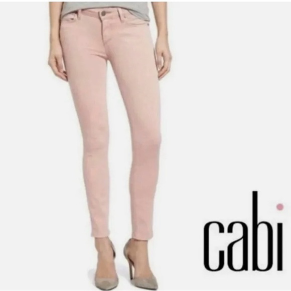 CAbi Denim - CAbi pastel nectar pink stretch jeans for women. size 0